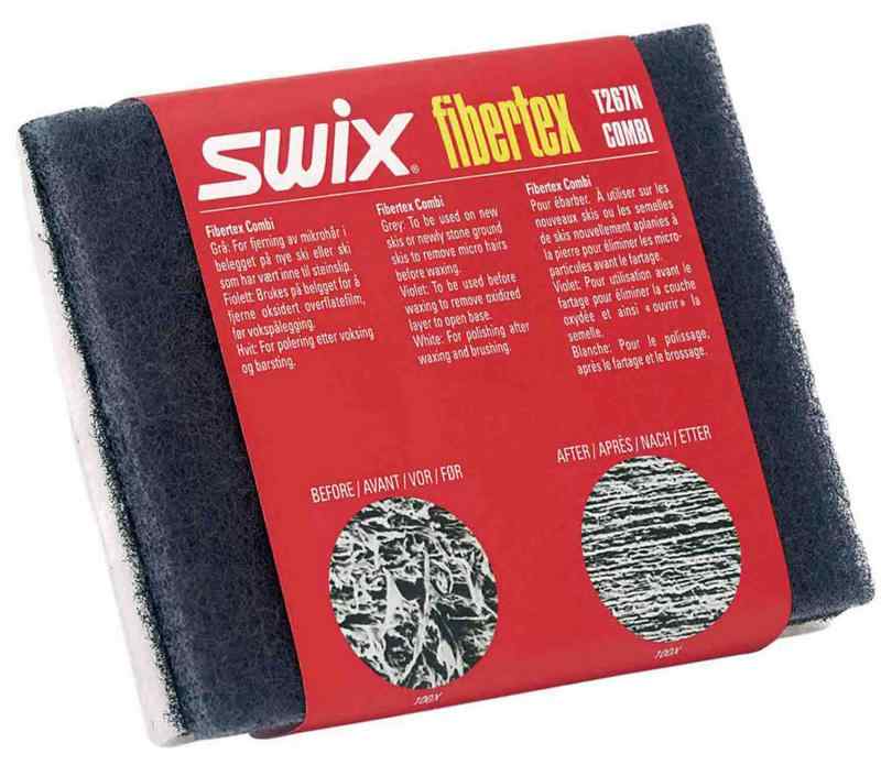 SWIX(スウィックス) スキー スノーボード チューンナップ用 仕上げ磨き用 ファイバーテックス コンビ 日本製 粗目 仕上げ用 各1枚 T0267J