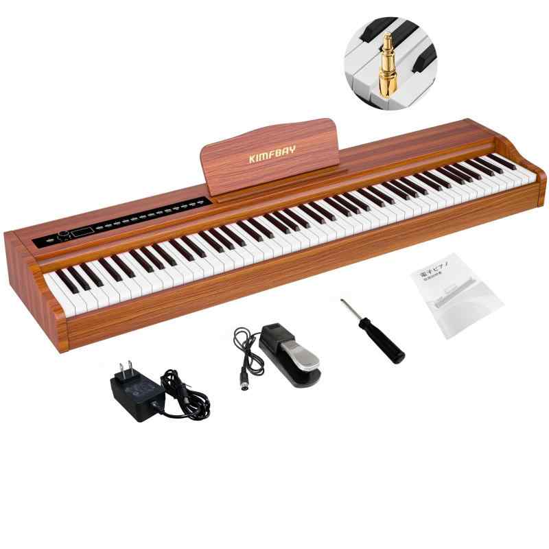 KIMY 電子ピアノ 88鍵盤 ハンマーアクション midi デジタルピアノ の電子ピアノ シンプル 人気 薄い セット おしゃれ Digital Piano 初心