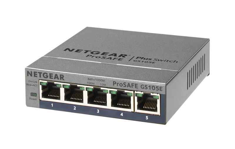品 ネットギア NETGEAR スイッチングハブ 5ポート 1G 金属筐体 静音ファンレス リミテッドライフタイムハードウェア アンマネージプラス