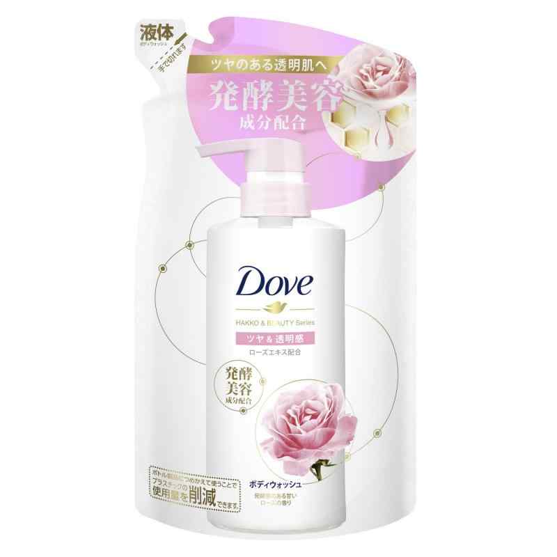 Dove(ダヴ)ボディソープ 発酵 & ビューティーシリーズ ツヤ & 透明感 (ボディウォッシュ) 詰め替え用 340g