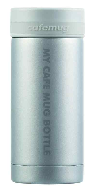 パール金属 水筒 ボトル マグボトル 保冷 保温 スリムタイプ マットレッド マイカフェマグ (200ml, マットシルバー)