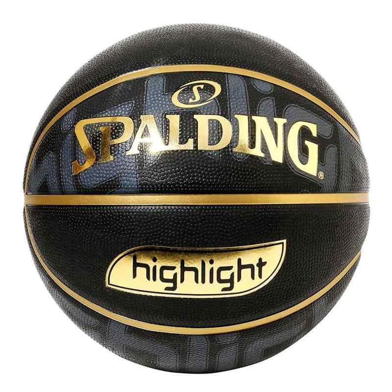 SPALDING(スポルディング) バスケットボール ボール デザイン 6号 ラバー (ゴールドハイライト 84-533J)