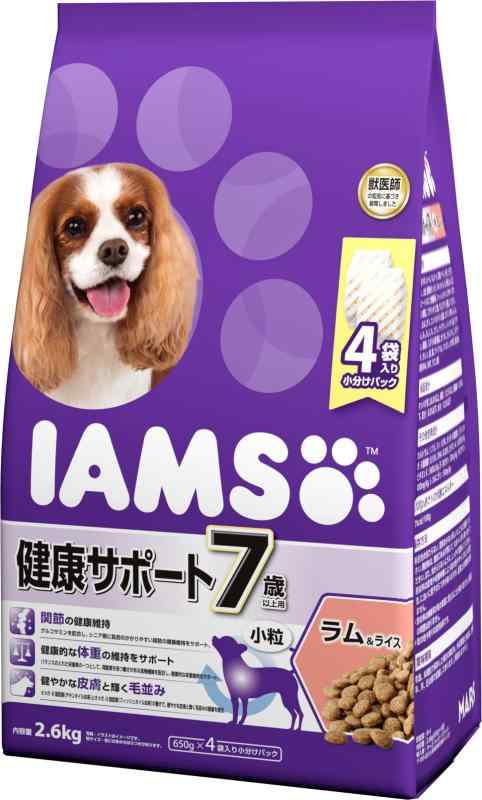 アイムス (IAMS) ドッグフード 7歳以上用 健康サポート 小粒 ラム & ライス (2.6kg)