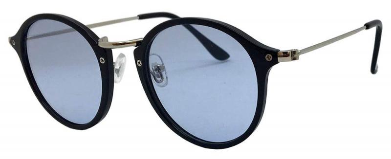 [Face Trick glasses] UVカット・ブルーライトカット・近赤外線カット IR6100B 鯖江メーカーライトカラーレンズでしっかりガード (ブラッ