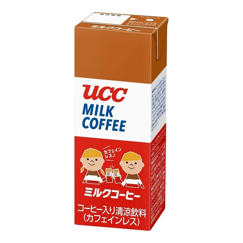 UCC ミルクコーヒー カフェインレス (紙パック)・缶コーヒー 200ml×24本 (200ミリリットル (x 24))