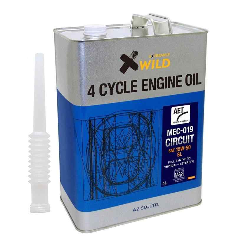 AZ(エーゼット) バイク用 4サイクル エンジンオイル サーキット AET (4L)