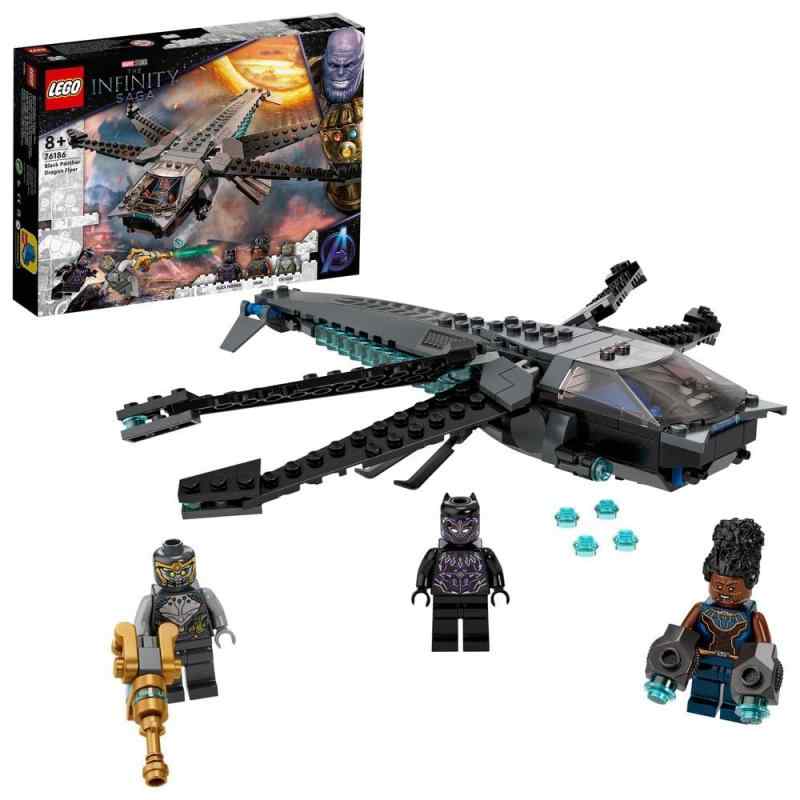 レゴ(LEGO) スーパー・ヒーローズ ブラックパンサー ドラゴン・フライヤー 76186 おもちゃ ブロック プレゼント 飛行機 ひこうき スーパ