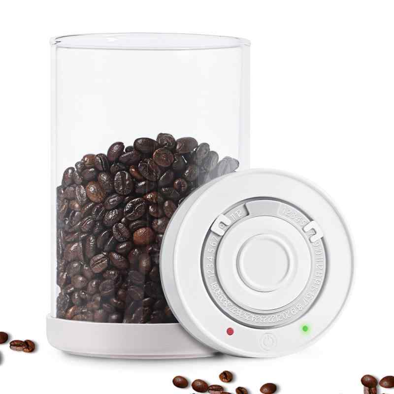 Minidiva 真空保存容器 ポンプ不要 密閉 コンテナ 耐熱ガラス 真空キャニスター コーヒー豆 茶筒 香料 食材 鮮度保持 自動操作 日付表示