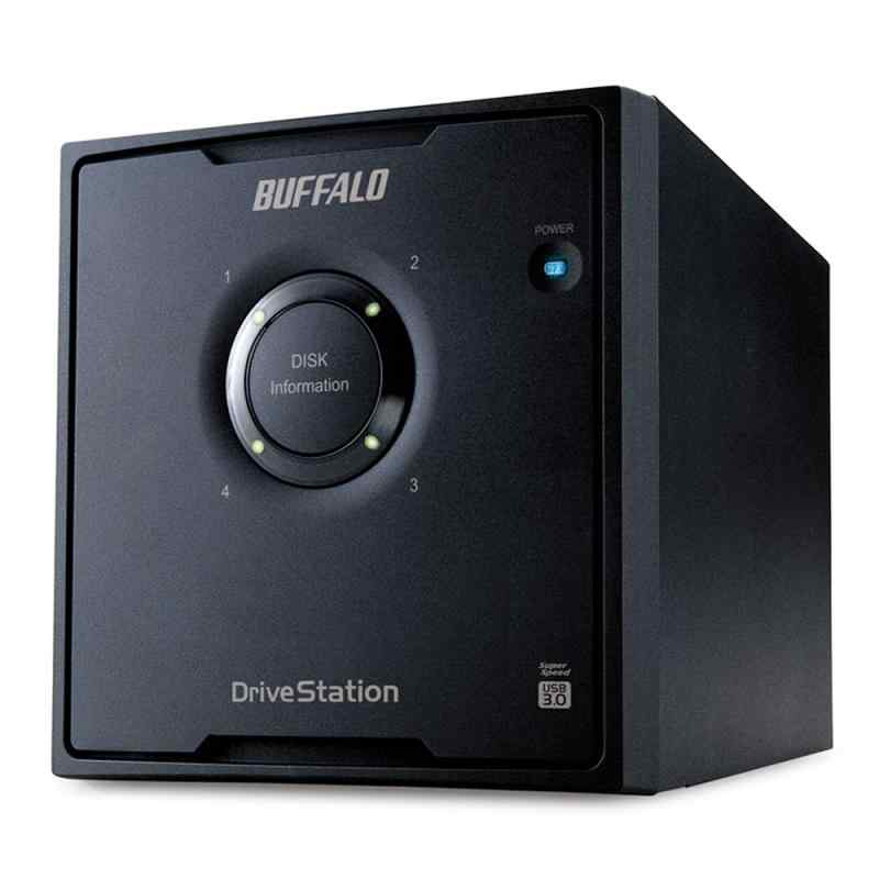 バッファロー BUFFALO RAID 5 USB3.0 外付ハードディスク 4ドライブ 16TB HD-QL16TU3/R5J