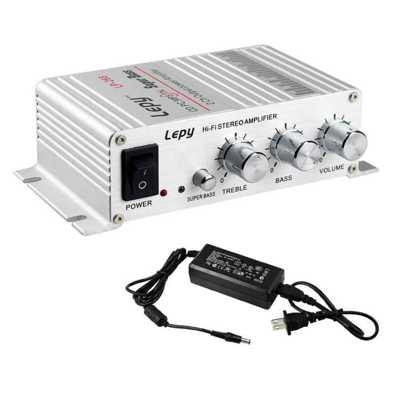 Lepy Hi-Fi ステレオアンプ デジタルアンプ カー アンプ パワーアンプLP-268 (LP-268+AC電源アダプター（5A）)