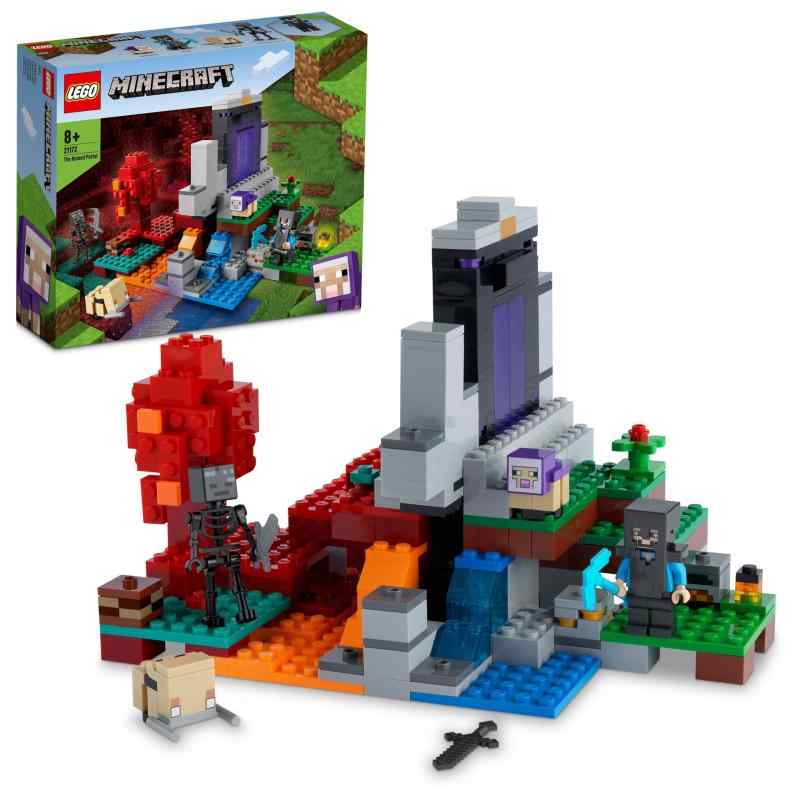 レゴ(LEGO) マインクラフト サンゴ礁 おもちゃ ブロック プレゼント テレビゲーム 海 男の子 女の子 7歳以上 (荒廃したポータル)