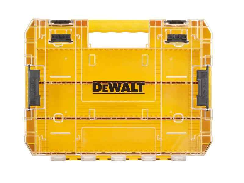 デウォルト(DEWALT) タフケース (大) オーガナイザー 工具箱 収納ケース ツールボックス 透明蓋 脱着トレー 積み重ね収納 ネジ ビット 小