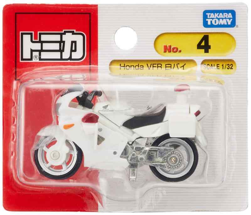 タカラトミー トミカ No.004 Honda VFR800 白バイ (ブリスター) ミニカー おもちゃ 3歳以上