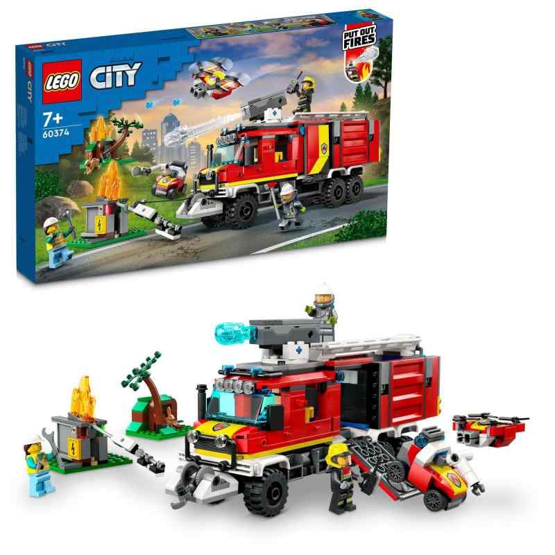 レゴ(LEGO) シティ 消防指令トラック 60374 おもちゃ ブロック プレゼント レスキュー 乗り物 のりもの 男の子 女の子 7歳以上