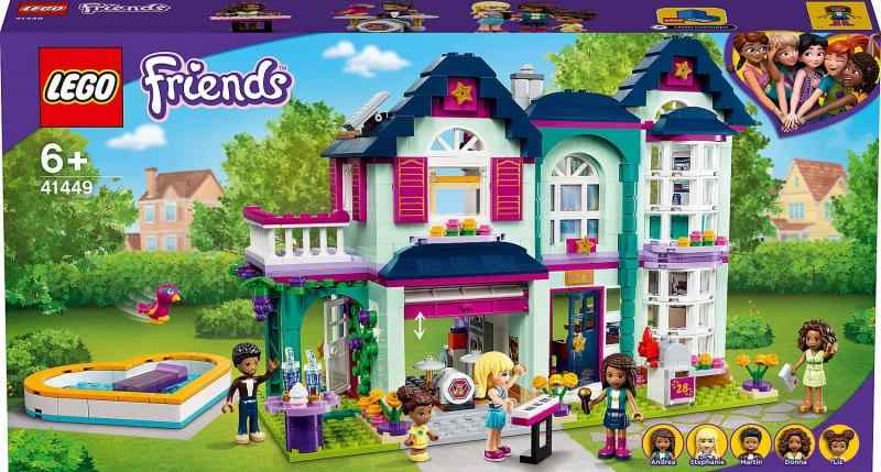 レゴ(LEGO) フレンズ アンドレアのおうち 41449 おもちゃ ブロック プレゼント お人形 ドール 家 おうち 女の子 6歳以上