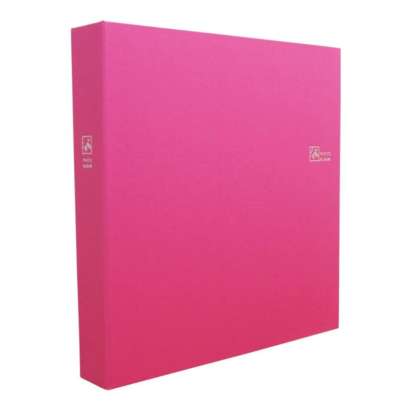 ネット セラピ カラー 6 面 ポケット アルバム l 判 480 枚 収納 ハッピ ピンク