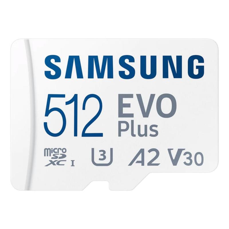 Samsung (サムスン) Evo Plus (エボブラス) microSD SDXC U3 Class 10 A2 メモリーカード 130MB/秒 SDアダプター付き 2021年 (512GB)