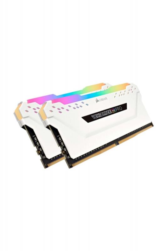 CORSAIR DDR4-3200MHz デスクトップPC用 メモリモジュール VENGEANCE RGB PRO シリーズ ホワイト 16GB [8GB×2枚] CMW16GX4M2C3200C16W