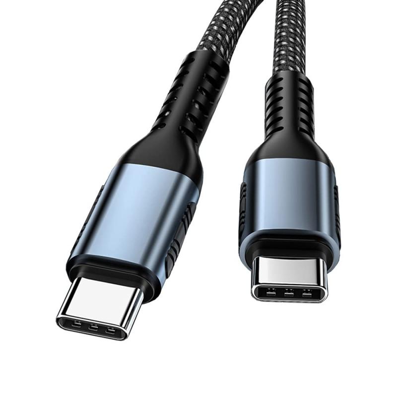 USB-C & USB-C ケーブル Type-c ケーブル PD対応 100W/5A急速充電 E-Markチップ搭載 超高耐久ナイロン タイプc ケーブル MacBook Pro/Air