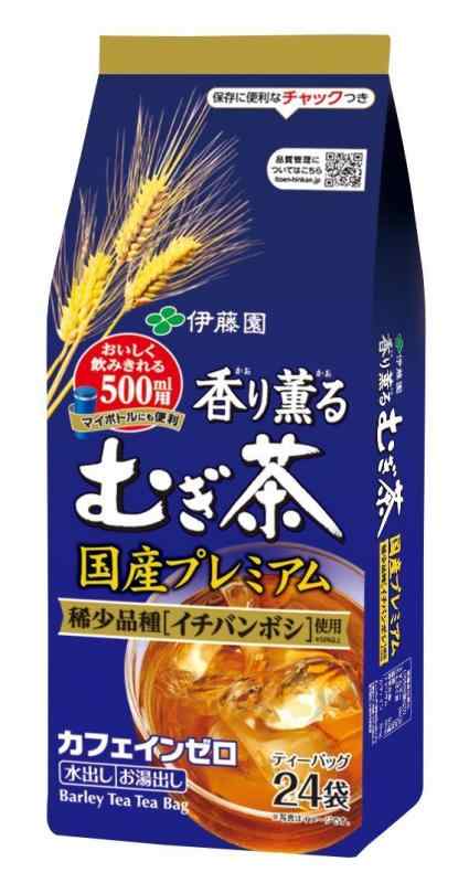 伊藤園 香り薫るむぎ茶 国産プレミアムティーバッグ 7g×24袋×3セット