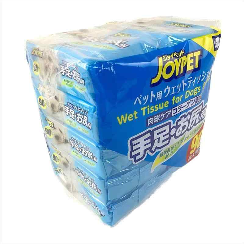 ジョイペット ウェットティッシュ 犬猫 手足・お尻用 90枚入り×10 JOYPET Wet Wipes for Dog & Cats