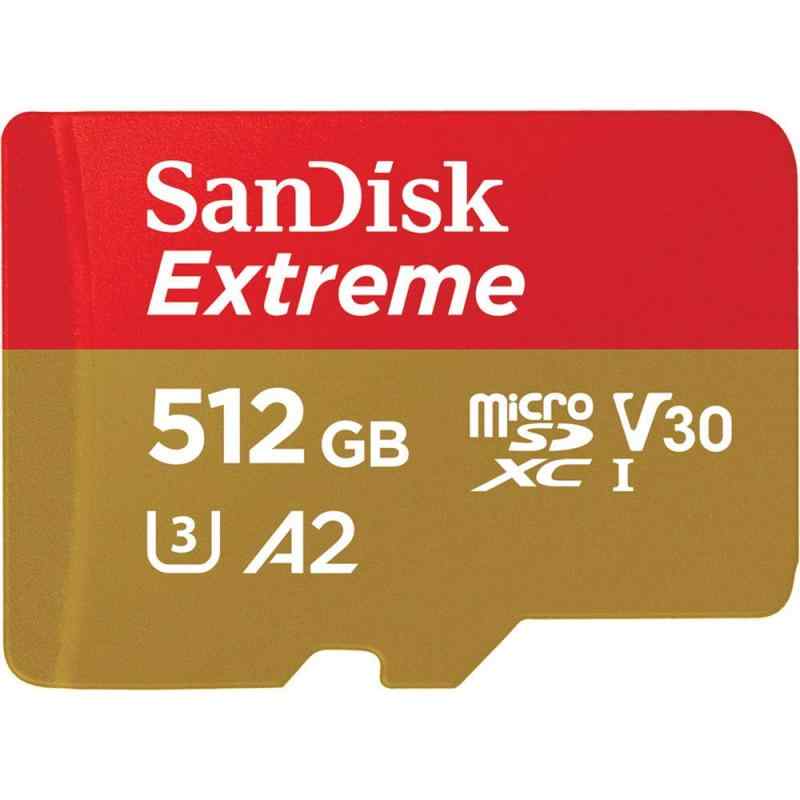 SanDisk マイクロSD 512GB サンディスク Extreme microSDXC A2 SDSQXA1-512G-GN6MN SD変換アダプターなし 海外パッケージ品