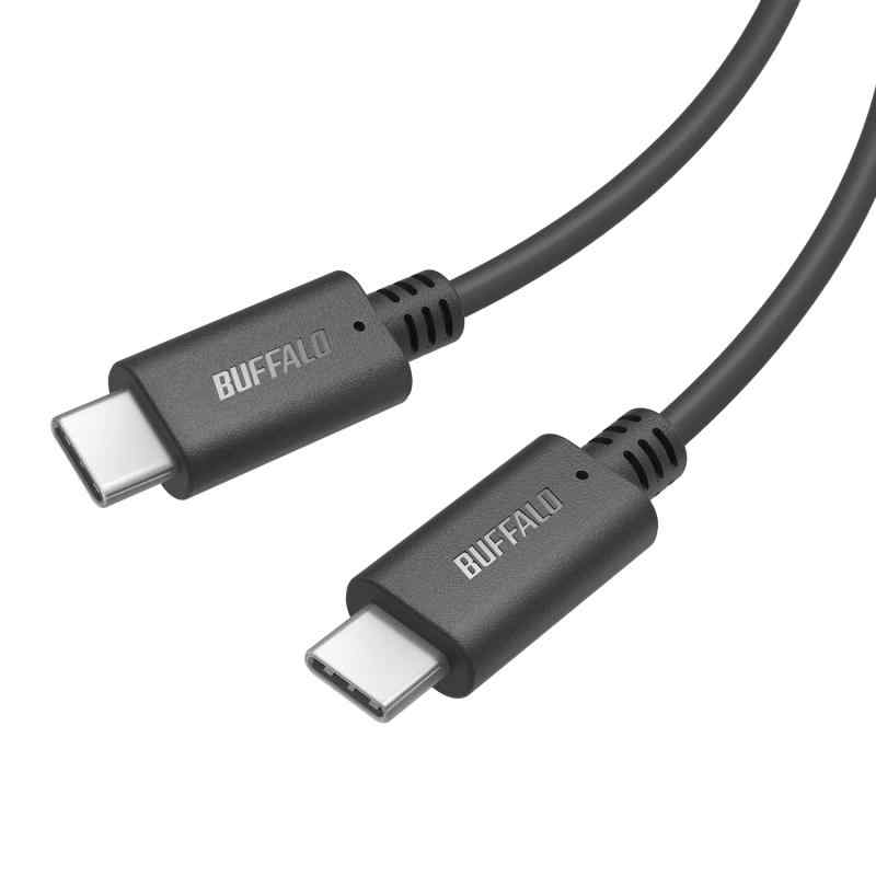 バッファロー USB Type C 2.0 ケーブル USB-C & USB-C PD対応 60W 充電 スマホ タブレット パソコン (1.0m)
