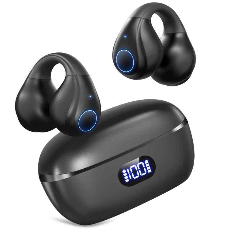 ワイヤレスイヤホン 骨伝導イヤホンの革新 空気伝導イヤホンbluetoothイヤホン ブルートゥースイヤホン Bluetooth5.3+EDR搭載 耳挟み式