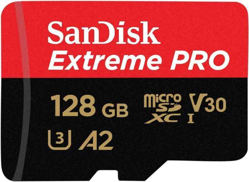 microSDXC 128GB SanDisk サンディスク SDSQXCD-128G-GN6MA Extreme PRO R:200MB/s W:90MB/s UHS-I U3 V30 4K Ultra HD A2対応 SDアダプ
