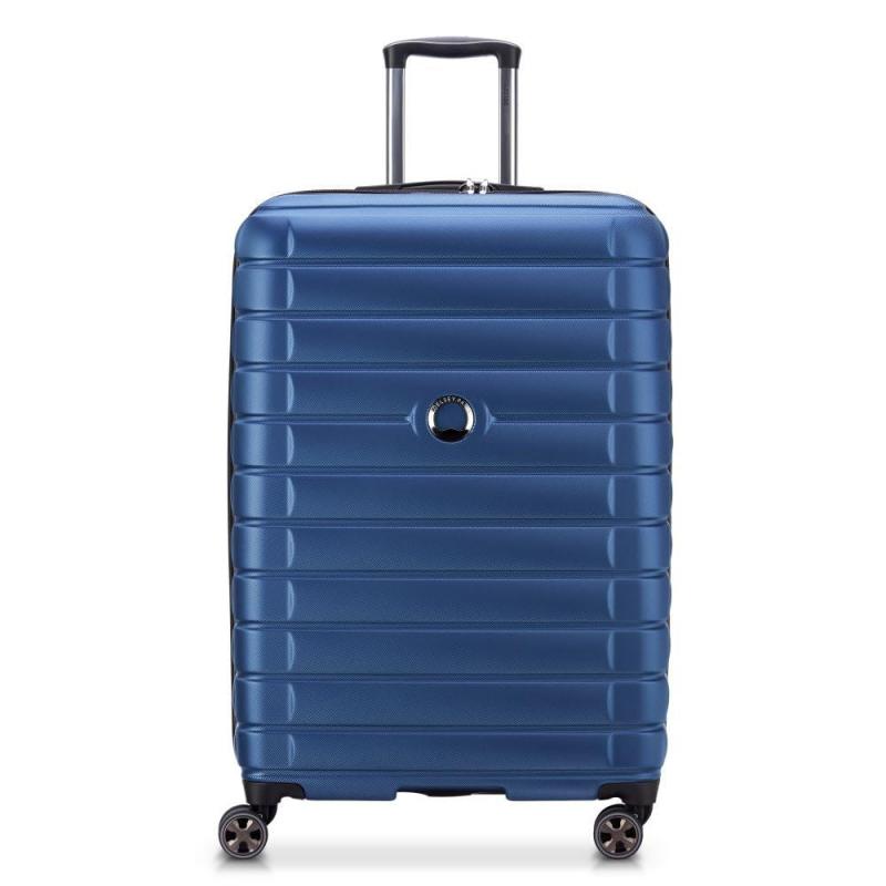 [デルセー] スーツケース キャリーケース 106L TSAロック 容量拡張可(＋10L) 360度回転車輪 静音 軽量 出張 Shadow 5.0 ブルー