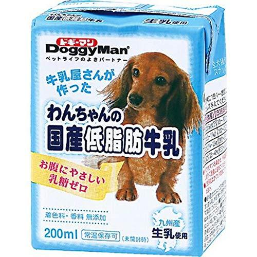 ドギーマンハヤシ 【セット販売】わんちゃんの国産低脂肪牛乳 200ml×3コ