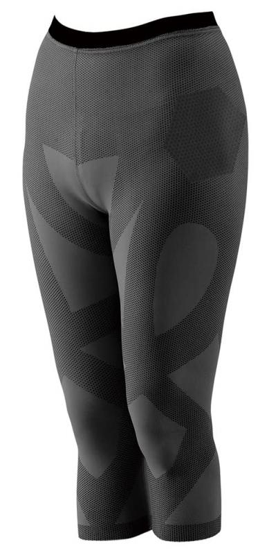 アルファクス 股関節 膝 スパッツ 日本製 お医者さんのサポートスパッツ ピタ肌 (ブラック, M-L)