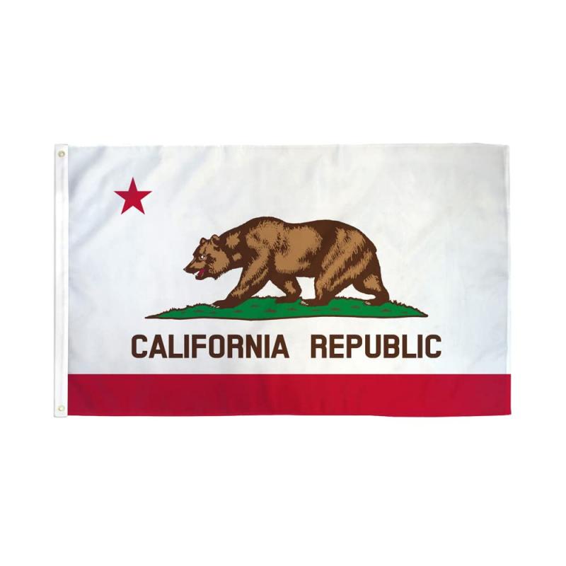アメリカンフラッグカリフォルニア州旗3x5ft (90x150cm)california USA
