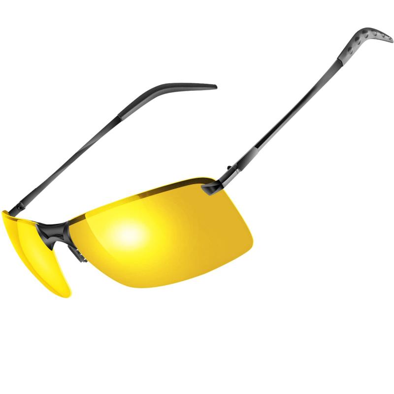 [Kindpack] 偏光スポーツサングラス 変色調光偏光グラス 昼夜兼用・超軽量メタル UV403 紫外線カットレディース メンズ サングラス運転