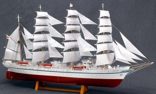 ウッディジョー 1/160 日本丸 木製帆船模型 組立キット (帆付き)