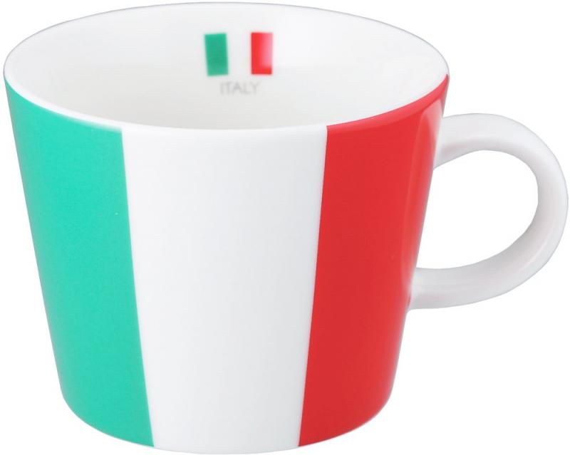 逸品社 シュガーランド マグカップ 国旗柄 イタリア 380cc 日本製 電子レンジ 食洗器 対応 10956-8