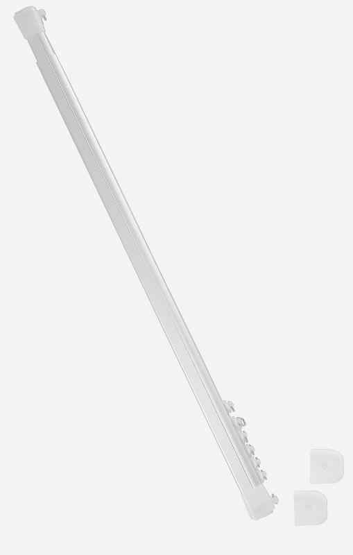 ネジ・クギを使わず簡単取付つっぱり式 カーテンレール テンションレール 突っ張りレール 伸縮レール 白色 (110？〜200？)