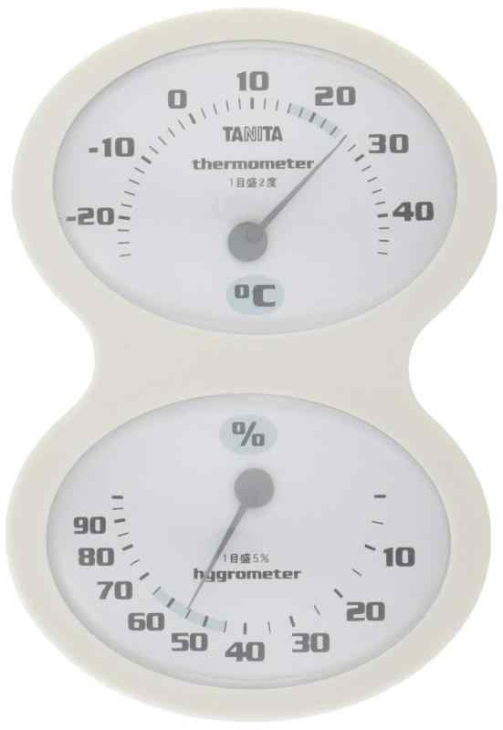 タニタ(Tanita) 温湿度計 温度 湿度 アナログ 壁掛け ホワイト TT-509 WH