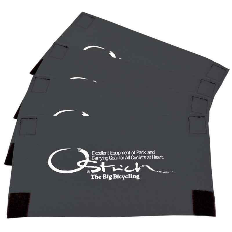オーストリッチ(OSTRICH) 輪行アクセサリー [フレームカバーB] 4枚セット ブラック 240×140mm