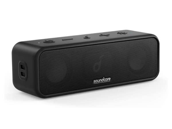 Anker Soundcore 3 Bluetooth スピーカー/ IPX7 防水/チタニウムドライバー/デュアルパッシブラジエーター/BassUpテクノロジー/アプリ対