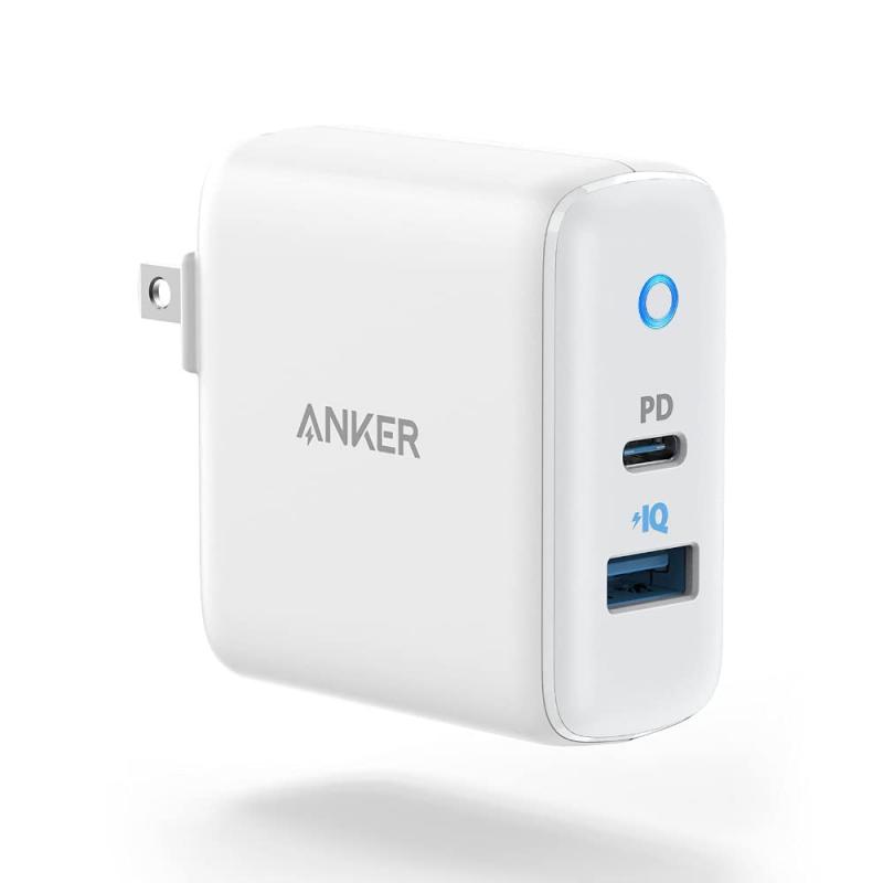 Anker PowerPort PD 2 20W(PD対応 32W 2ポート USB-A & USB-C 急速充電器)【PSE認証済/Power Delivery対応/PowerIQ搭載/コンパクトサイズ