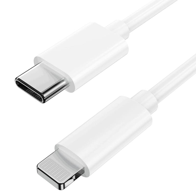USB C ライトニングケーブル MFi認証 Marchpower iPhone 充電ケーブル PD対応 Type C Lightningケーブル 高耐久 急速充電 (ホワイト, 1M)