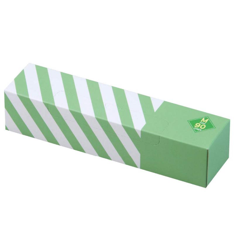 驚異の防臭袋 BOS (ボス) ストライプパッケージ/透明グリーンMサイズ90枚入 赤ちゃん用 おむつ ・ ペットシーツ うんち ・ 生ゴミ ・ サ