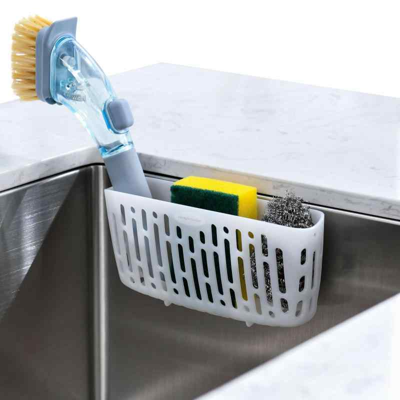 simpletome スポンジ置き 水切り 洗碗刷 小物収納 便利 3X 吸盤またはカウンタートップ (ホワイト)