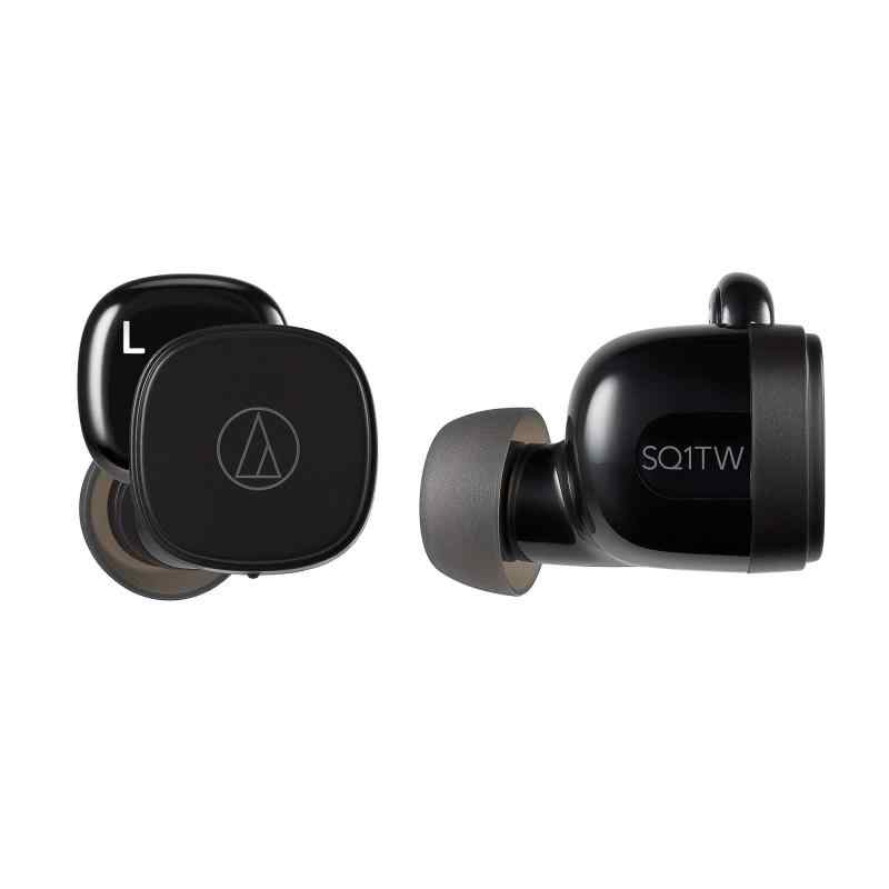 オーディオテクニカ ATH-SQ1TW (Bluetooth 対応) 完全ワイヤレスイヤホン / Bluetooth5.0 / 急速充電対応 / IPX4防水規格 / 最大19.5時間