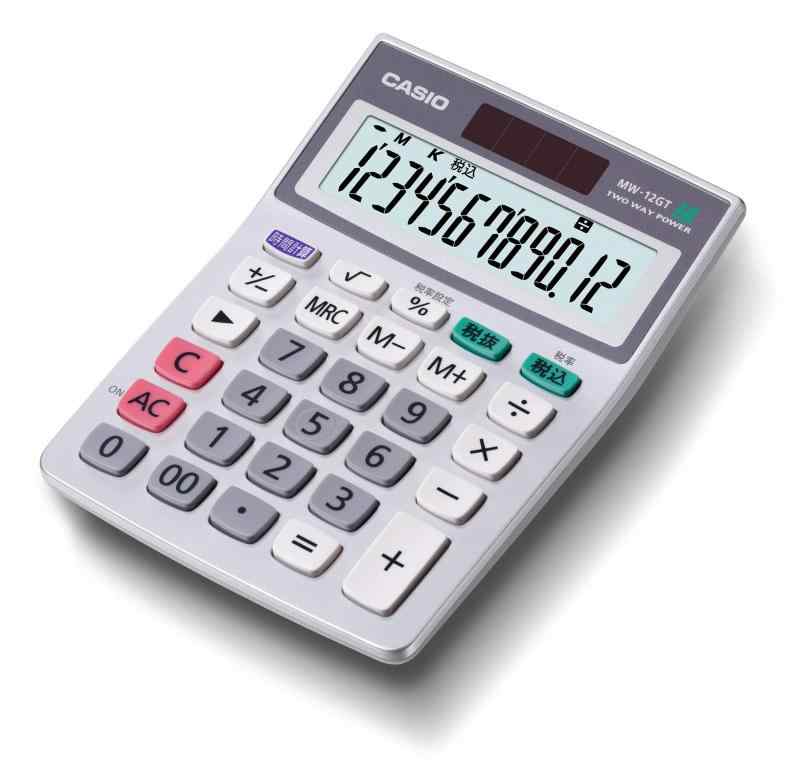 カシオ グリーン購入法適合電卓 12桁 ミニジャストタイプ MW-12GT-N エコマーク認定 (ミニジャスト)