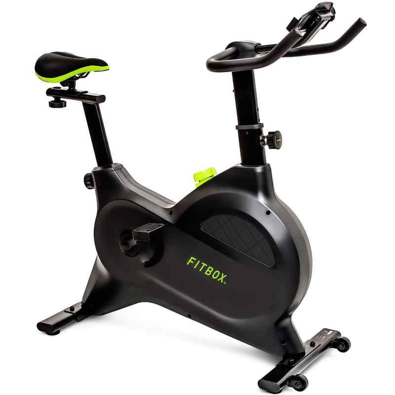 FITBOX 第3世代 フィットネスバイク エアロバイク スピンバイク 静音 ダイエット器具 組み立て簡単 トレーニング トレーニングバイク (ブ
