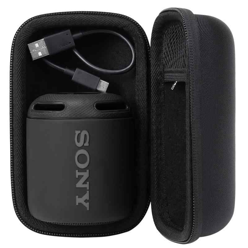 Khanka 交換用ハードトラベルケース Sony SRS-XB13 エクストラバス コンパクト ポータブル 防水 Bluetoothスピーカー (ブラック)