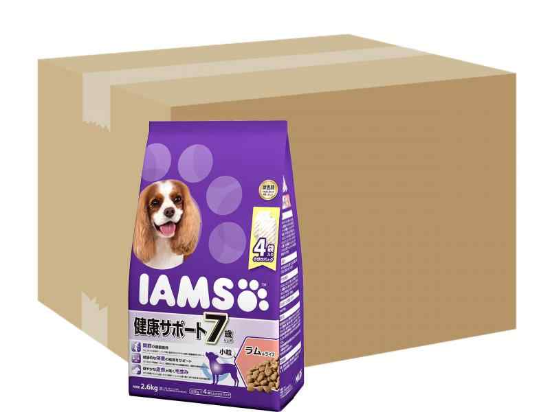 アイムス (IAMS) ドッグフード 7歳以上用 健康サポート 小粒 ラム & ライス シニア犬用 2.6kg×4 (ケース販売)