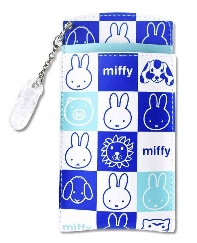 [セントレディス] miffy ミッフィー 胸ポケット用ペンケース スクエアー ブルー ST-ZMF0035